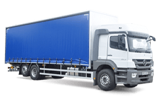 Car Hire North Wales - 26 Tonne Curtain Side Truck - Truck hire North wales