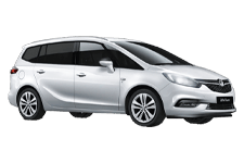 Car Hire North Wales - Vauxhall Zafira 5 + 2 - Minibus hire North wales